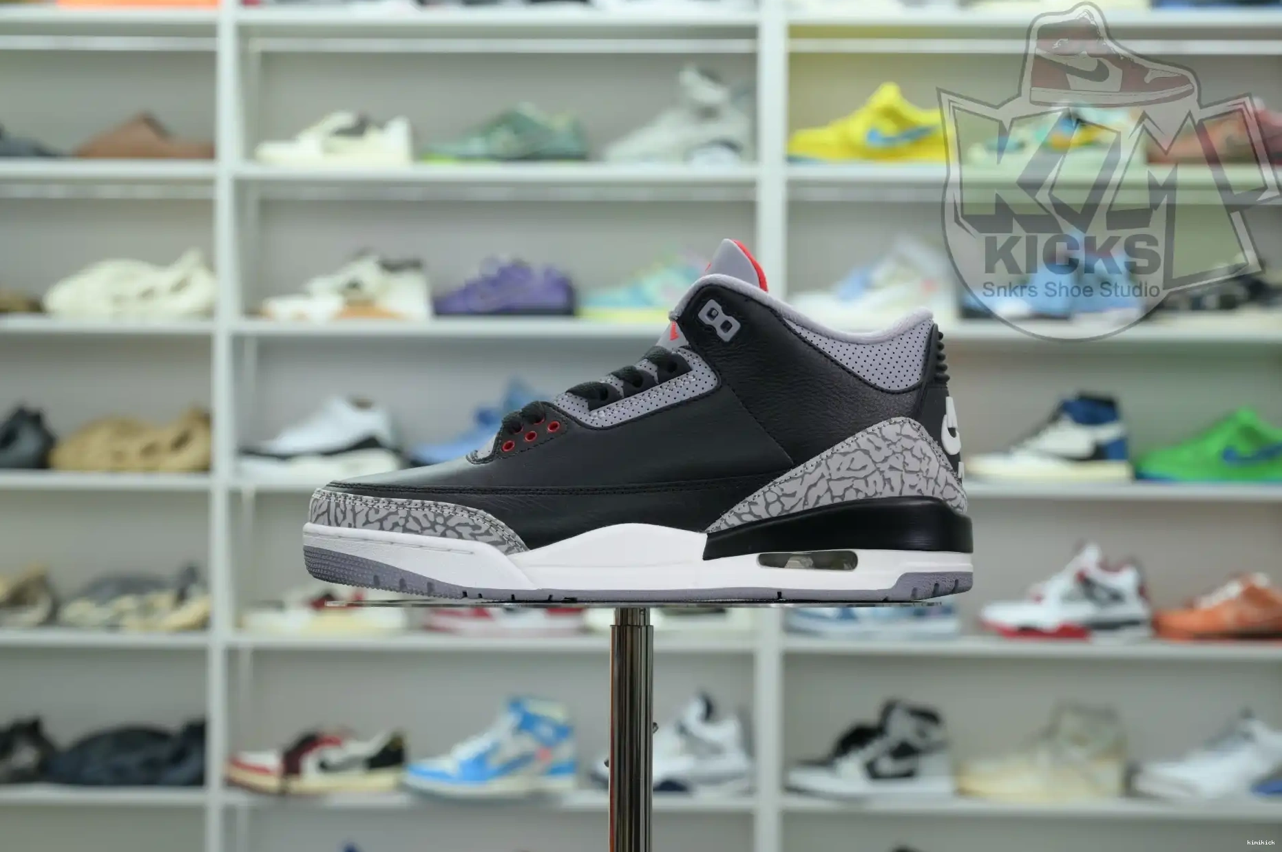 Kimikick 3“Black Reimagined” Jordan Air Cement 0501